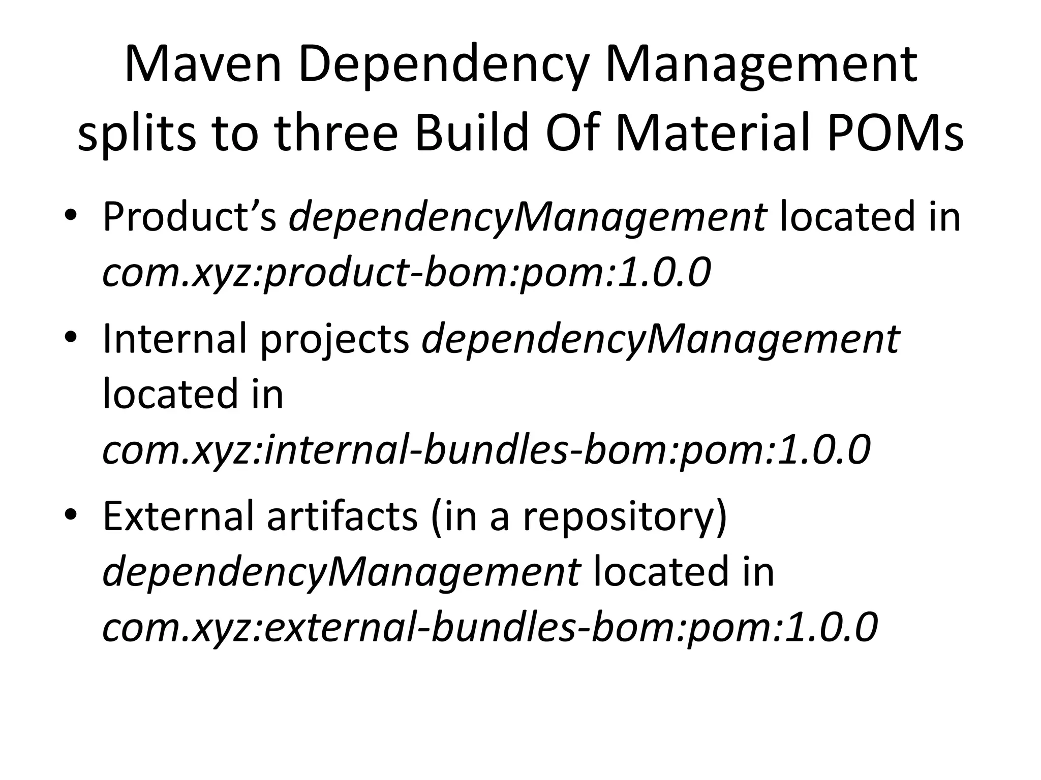 System architecture using maven modularity pptx