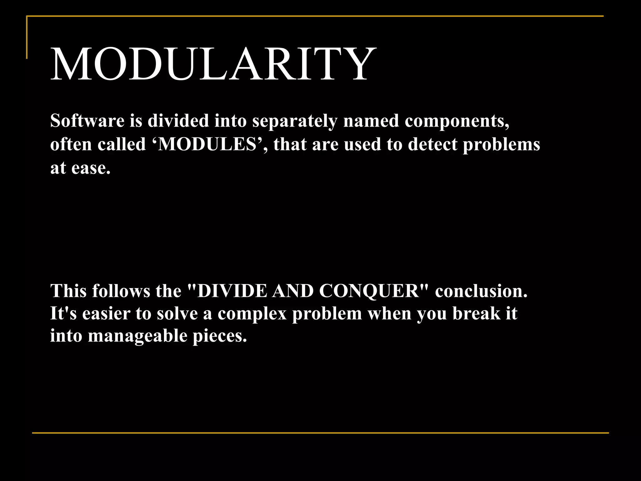 Software Design and Modularity | PPTX