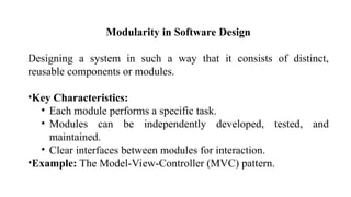 Decomposition, Modularity, Coupling, and Cohesion: Foundations of ...