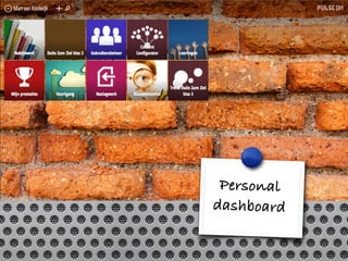 Personal
dashboard
 