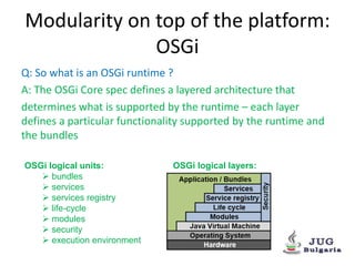 Modularity of the Java Platform (OSGi, Jigsaw and Penrose) | PPTX