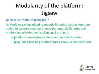 Modularity of the Java Platform (OSGi, Jigsaw and Penrose) | PPTX