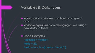 Modular javascript | PPT image.