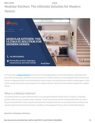 Pre Engineered Kitchen Report.pdf modular kitchen.pdf
