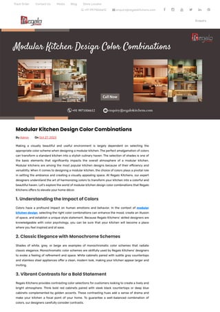 Modular Kitchen Color Combinations - Regalo Kitchens.pdf