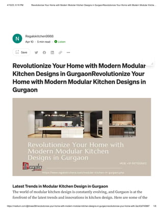 Modular kitchen design in gurgaon.pdf