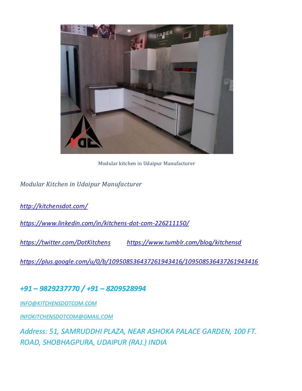 Modular kitchen in udaipur manufacturer