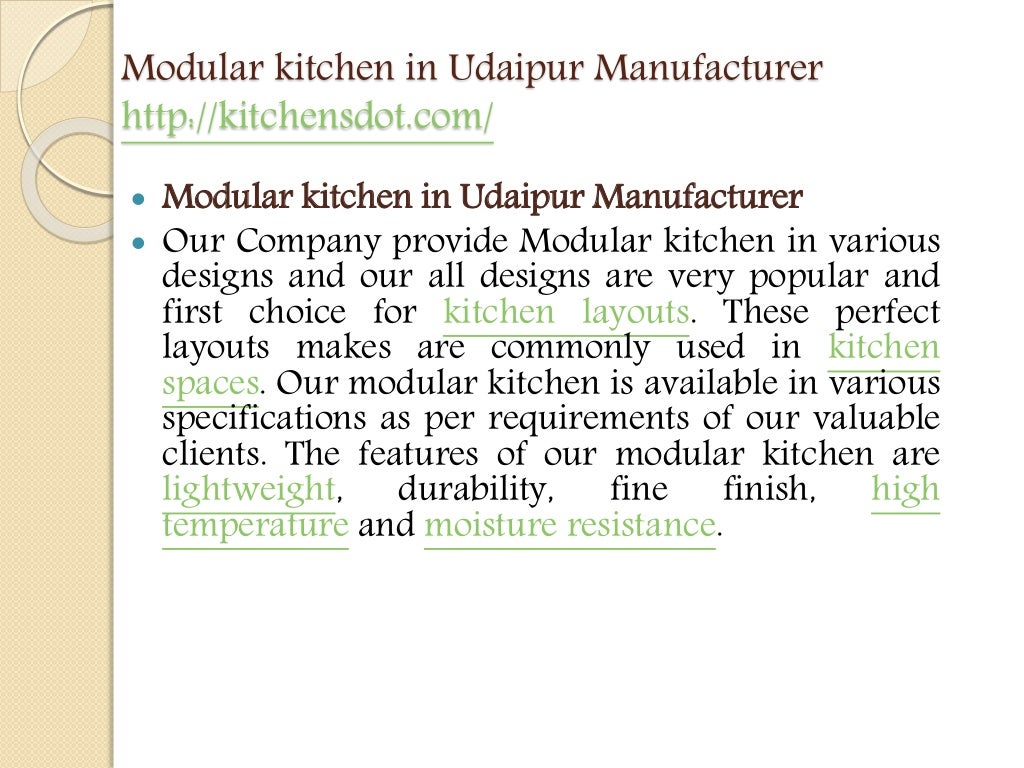 Modular kitchen in udaipur manufacturer