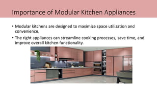 "Essential Appliances for a Modern Modular Kitchen" | PPTX