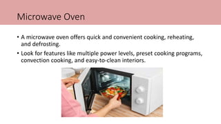 "Essential Appliances for a Modern Modular Kitchen" | PPTX