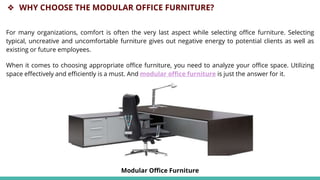 Modular office furniture | PPTX