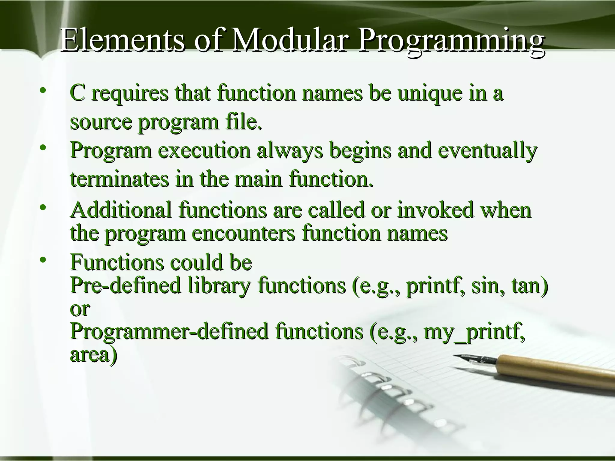 Modular programming | PPT