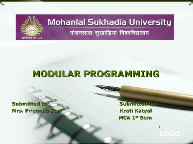 Modular programming | PPT