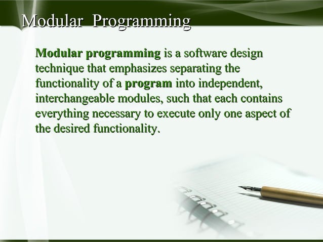 Modular programming | PPT