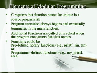 Modular programming | PPT