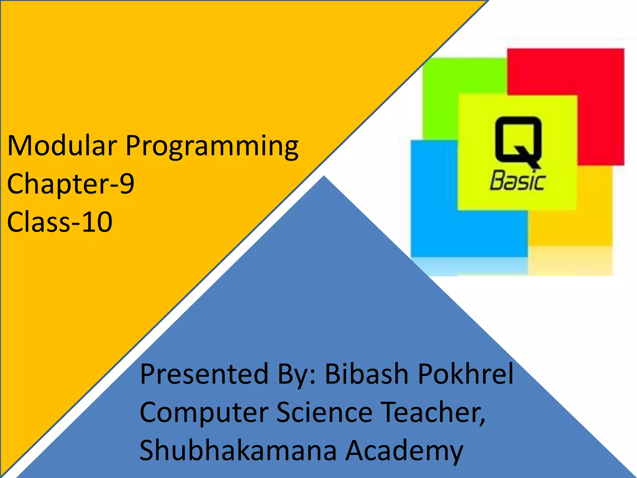 Modular programming | PPTX