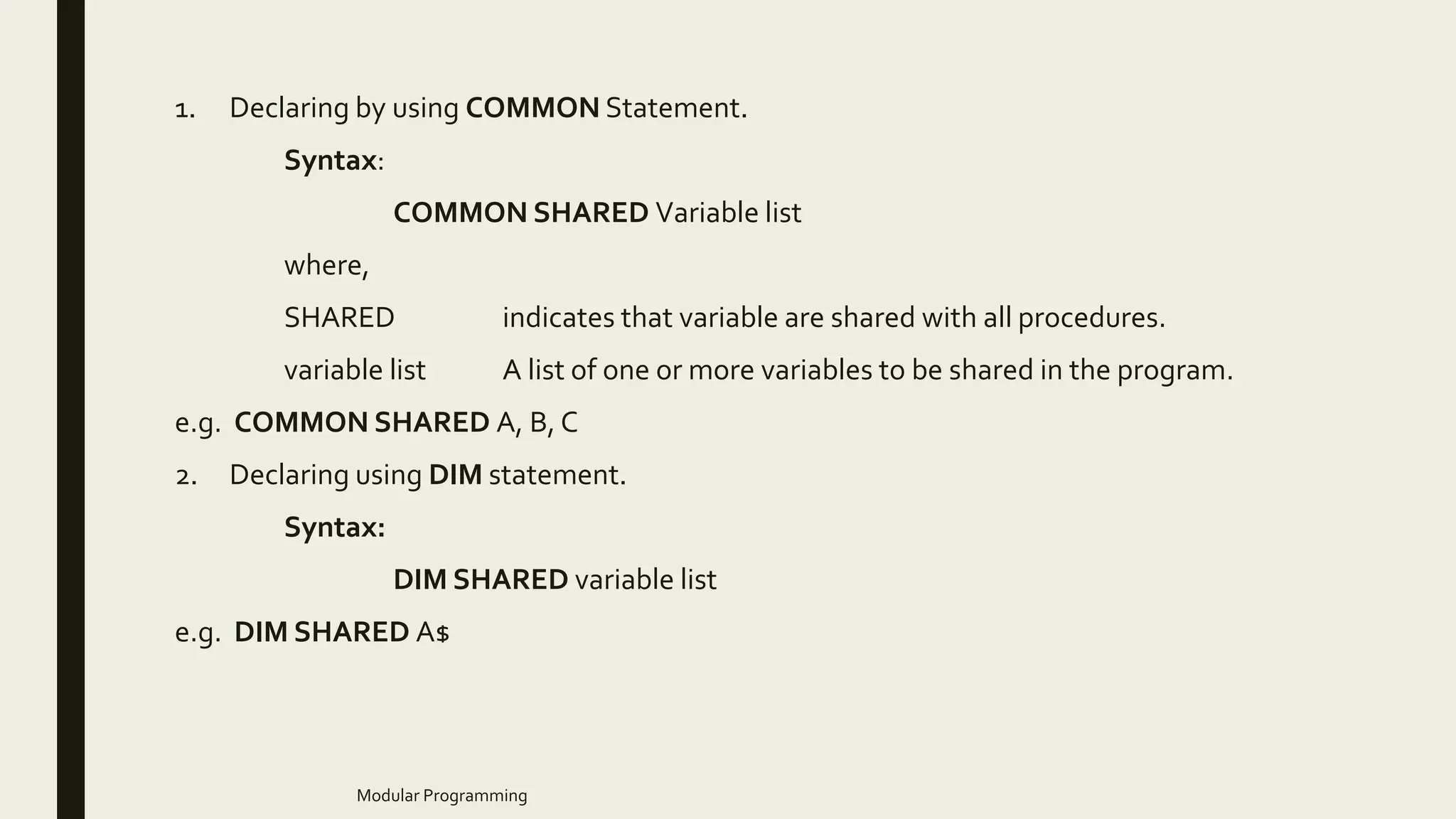 Modular programming | PPTX