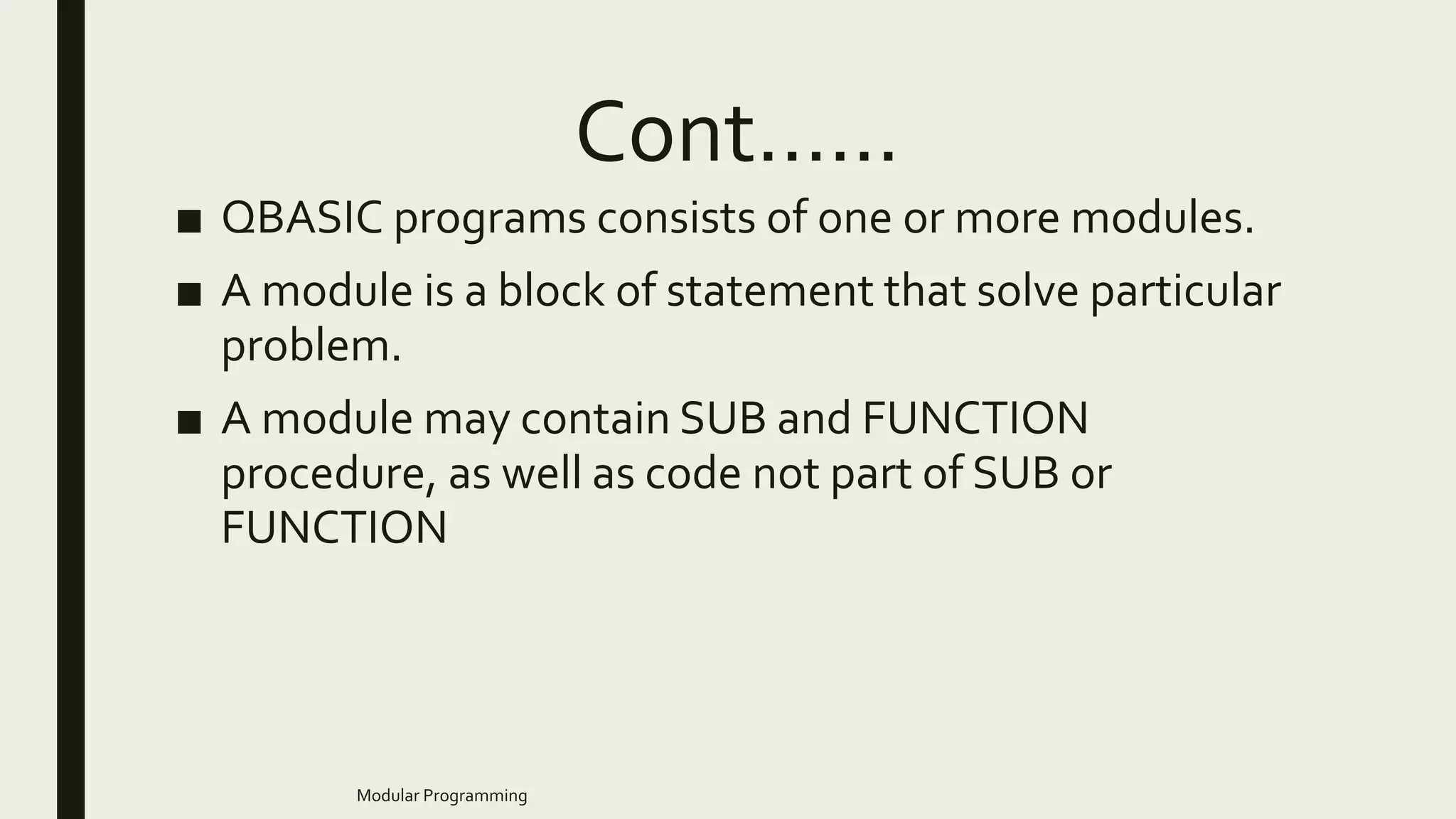 Modular programming | PPTX