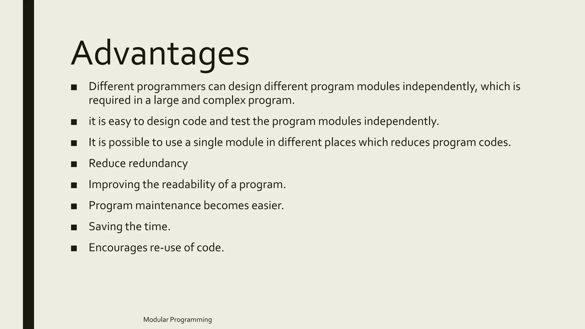 Modular programming | PPTX