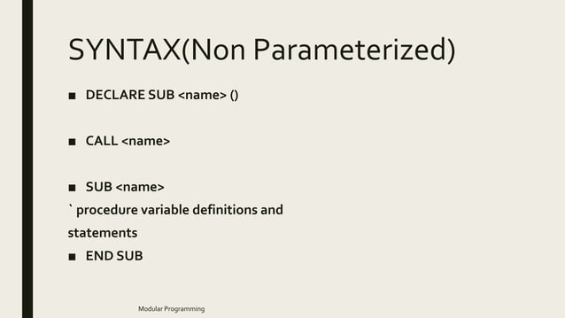 Modular programming | PPTX