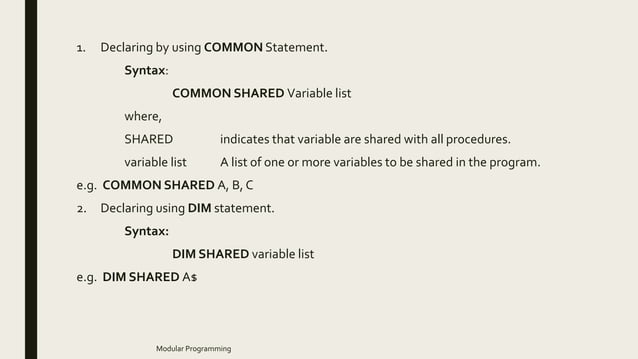 Modular programming | PPTX