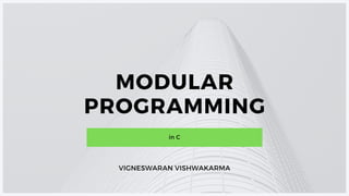 Modular programming in c | PDF