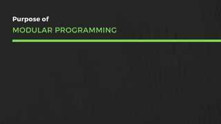 Modular programming in c | PPT