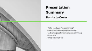 Modular programming in c | PPT | Free Download