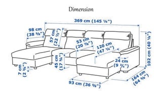 Modular Sofa Size Modular sofa | PPTX