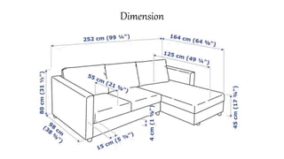 Modular Sofa Size Modular sofa | PPTX