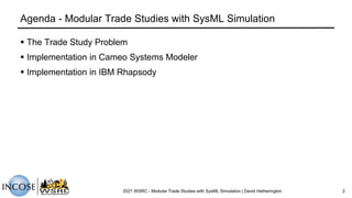 Modular Trade Studies With Sysml Simulation Pptx