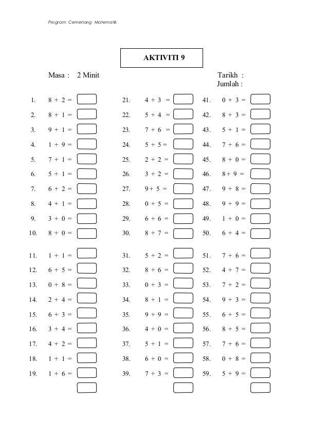 latihan matematik