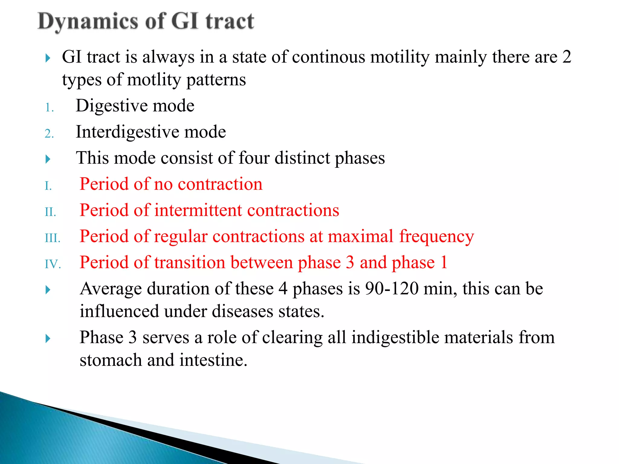 Modulation of GI transit time PPT