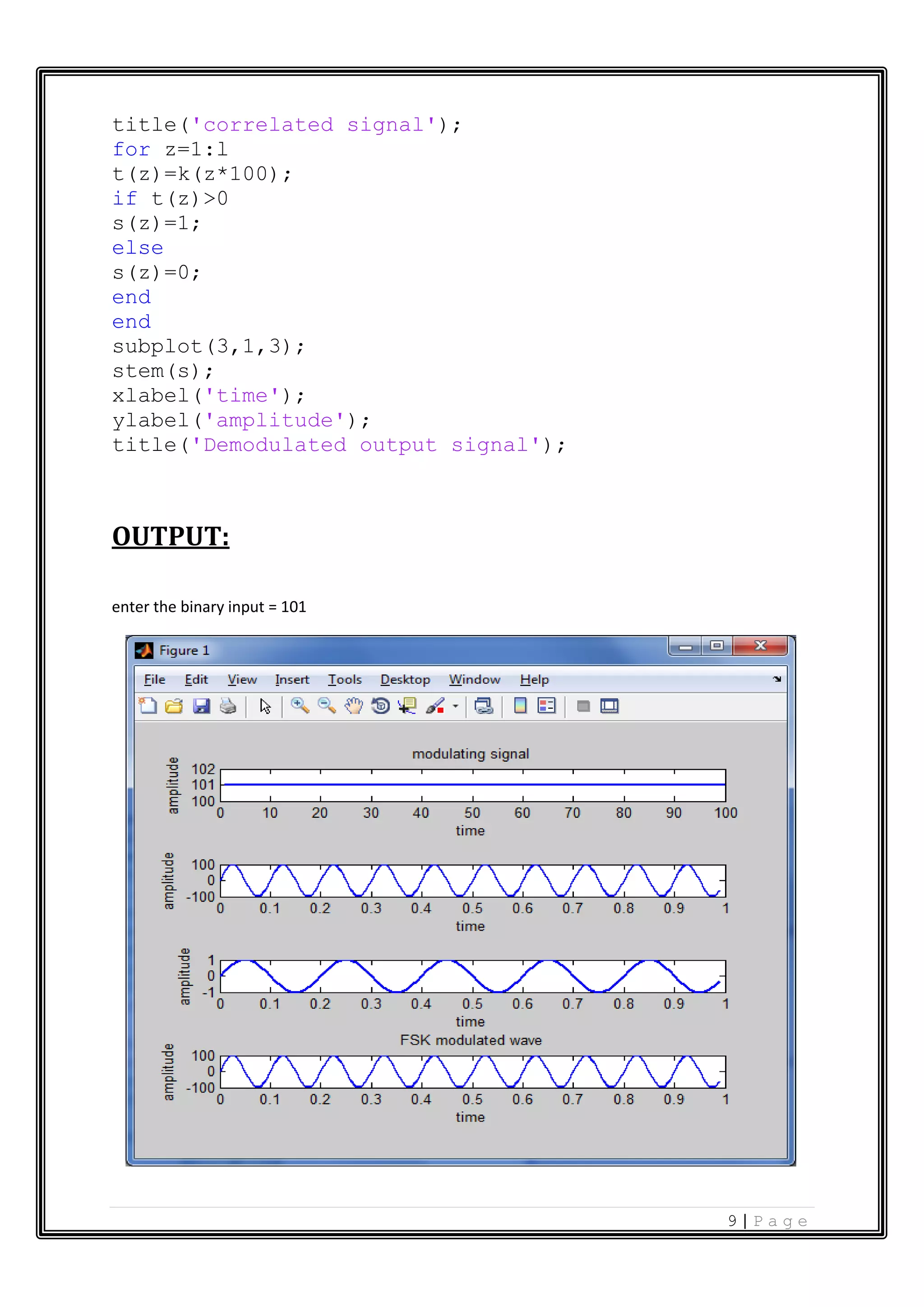 Modulation techniques matlab_code | PDF