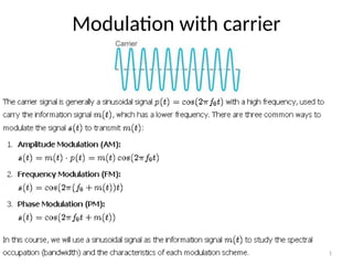 Modulation For Dummies Modulation with carrier2 comms system s | PPTX