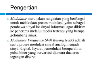 Modulator dan demodulator | PPT