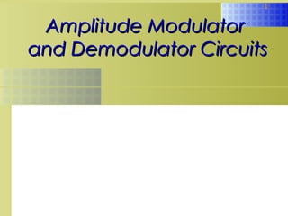 Modulators | PPT