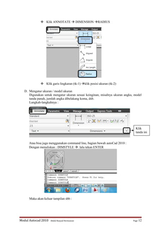 Modul Autocad Modul Autocad 2010 | DOC