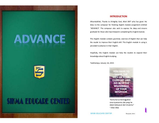 Modul Bahasa Inggris Advance