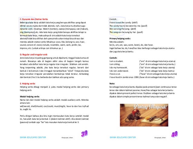 Modul bahasa inggris tingkat dasar I