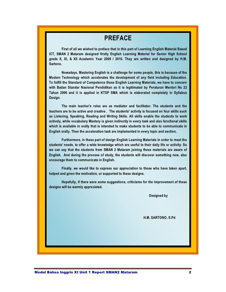 Modul Bahasa Inggris Xi Unit 1 Report Modul Bahasa Inggris Xi Unit 1 Report