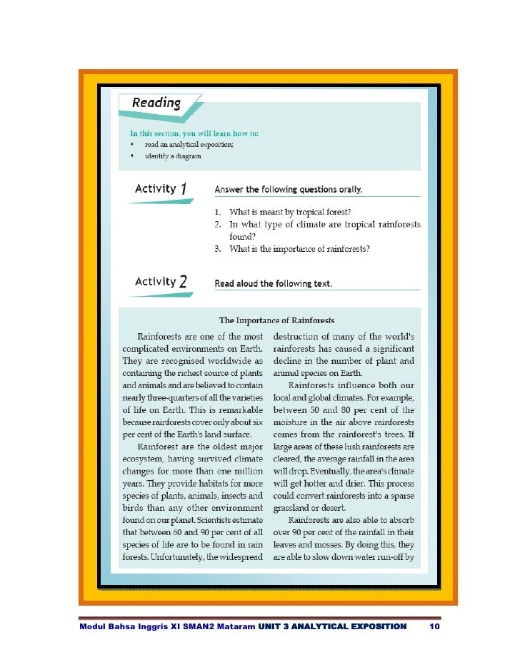 Modul bahasa inggris xi unit 3 analytical exposition