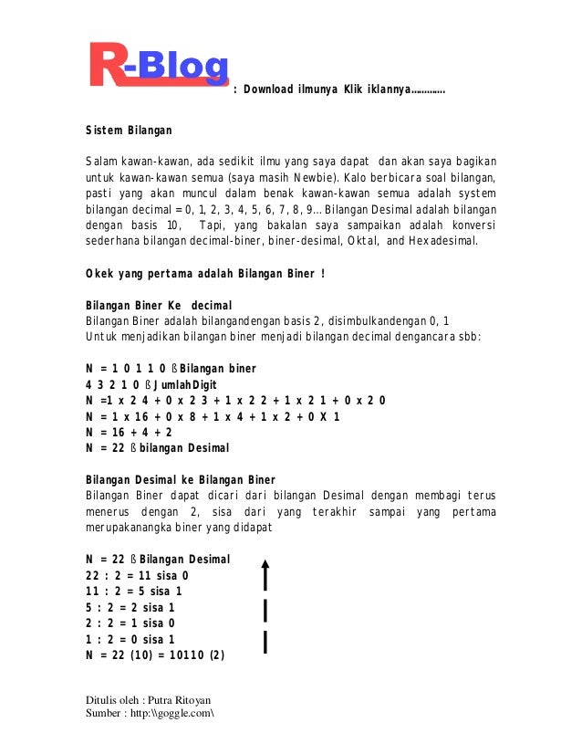 Belajar Bilangan Biner Pdf Merge