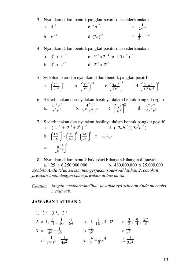 Modul Bentuk Pangkat