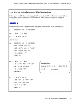 Modul Bentuk Piawai Untuk Semester 1 Dvm