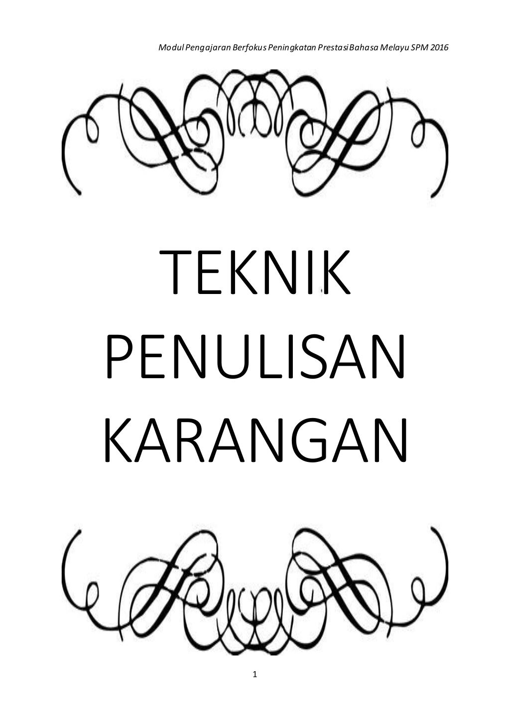 Modul berfokus bm spm 2016 kertas 1