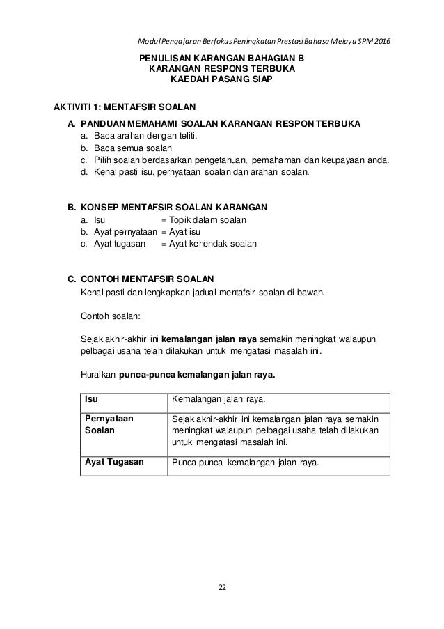 02 1 Item Contoh Bahagian A Karangan Respon Terbuka
