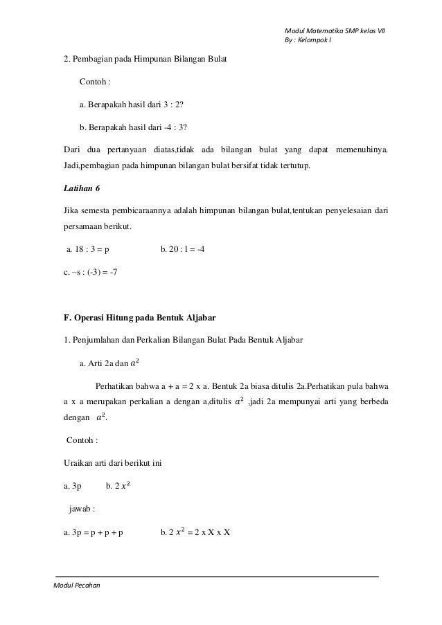 Modul bilangan bulat