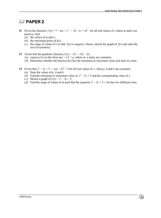 Modul bimbingan add maths | PDF