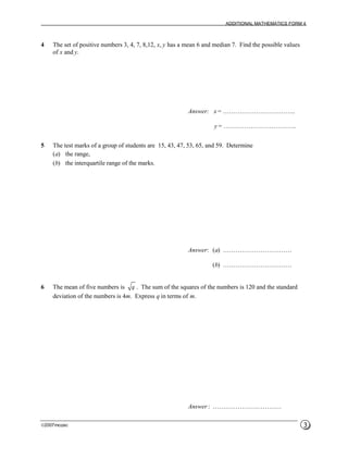 Modul bimbingan add maths | PDF